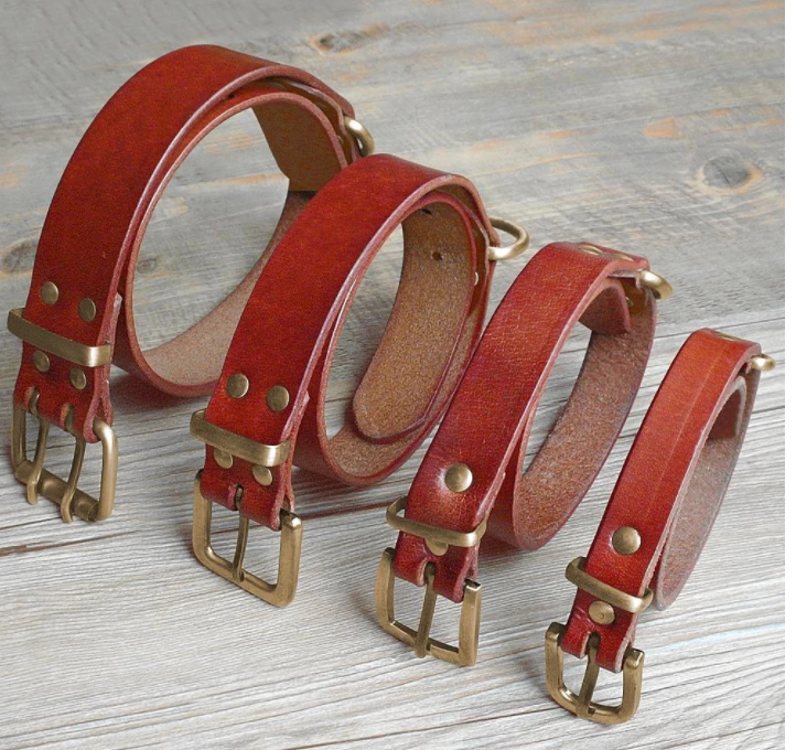 Luxury Leather Dog Collar – Art & Joy Studios