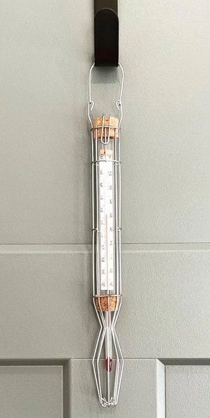 Blown Glass Cage Thermometer