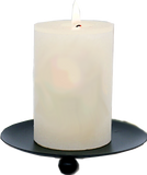 Round Pillar Candle Dish