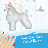 Camp Hollow - Poodle Cake Topper