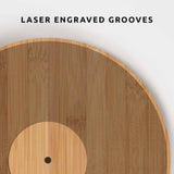 12" Record Bamboo Chopping Board | Sustainable Cutting Board