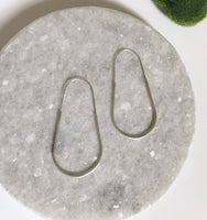 Modern Madini - Big silver hoops