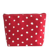 See Design - Travel Pouch Extra Large: Blocks Red