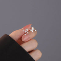 Perimade & Co. LLC - Cute Bow Tie Bowknot Stud Earring in 925 Sterling Silver