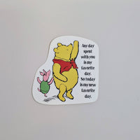 Piglet and Pooh - My Favorite Day (Sticker)