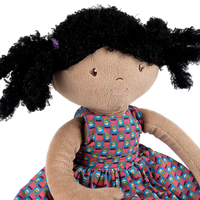 Leota Black Hair with Purple Dress