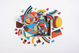 Frank Lloyd Wright Hoffman House Rug 500 Piece Puzzle with Shape,