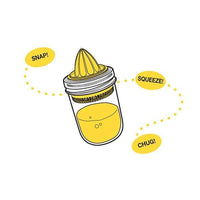 Fox Run Brands - Jarware Juicer Lid for Wide Mouth Mason Jar, Yellow