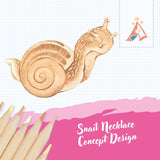 Camp Hollow - Snail Necklace