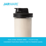 Fox Run Brands - Jarware Black Spout Lid for Wide Mouth Mason Jar