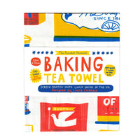 The Printed Peanut - Baking Screen Printed Linen Union Tea Towel