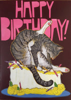 Sunde White Industries - Bad Cat Birthday Card!