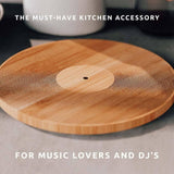 12" Record Bamboo Chopping Board | Sustainable Cutting Board