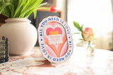 4x6  "ALL YOU NEED IS LOVE"Zinc Alloy Picture Frame