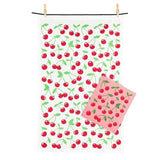 Abbott - Cherries Dishcloth & Kitchen Towel Set