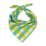 kate austin designs - Frida Light Cotton Bandana in Citrus Gingham