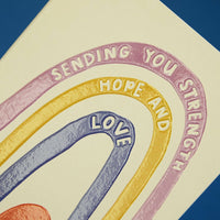 Sending you hope and strength' card