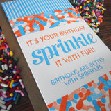 a. favorite design - birthday sprinkle