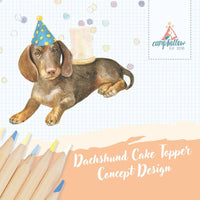 Camp Hollow - Dachshund Cake Topper