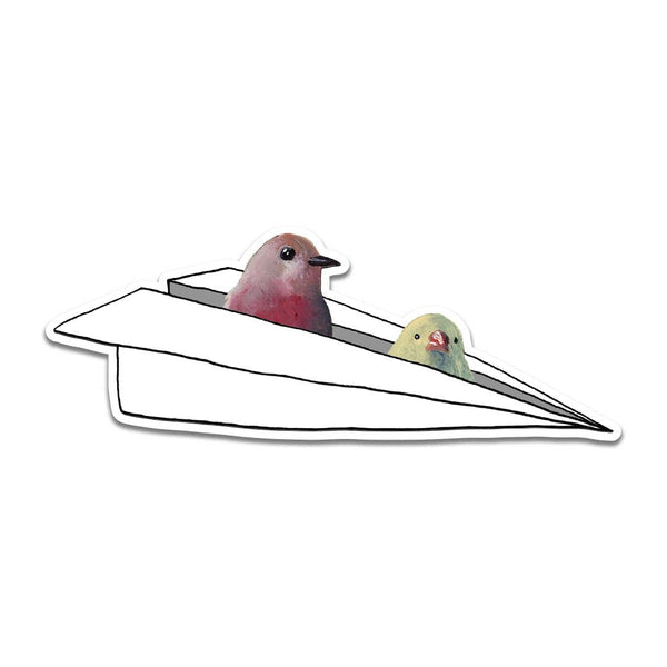 The Mincing Mockingbird - Airplane Birds Vinyl Sticker