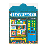 The Printed Peanut - Book Shop Die Cut Card