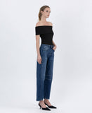 HIGH RISE BARREL LEG JEANS F5768D