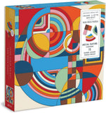 Frank Lloyd Wright Hoffman House Rug 500 Piece Puzzle with Shape,