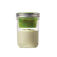 Fox Run Brands - Jarware Snack Pack Lid, Wide Mouth Mason Jar, Green