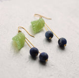 Silk Purse, Sow's Ear - Blueberry Earrings
