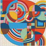 Frank Lloyd Wright Hoffman House Rug 500 Piece Puzzle with Shape,