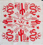 Desert Red Tea Towel