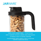 Fox Run Brands - Jarware Black Spout Lid for Wide Mouth Mason Jar