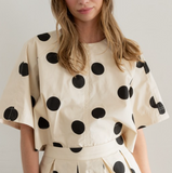 Polka Dot Back-Tie Top