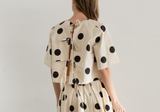 Polka Dot Back-Tie Top