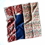 Mixed Print Cotton Silk Bandana Head Scarf | Luna