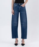 HIGH RISE BARREL LEG JEANS F5768D