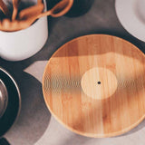 12" Record Bamboo Chopping Board | Sustainable Cutting Board