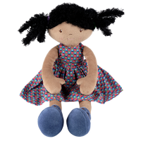 Leota Black Hair with Purple Dress