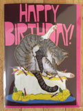 Sunde White Industries - Bad Cat Birthday Card!