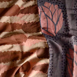 Two Tone Bandana Cotton Silk Block Print Head Scarf | Harper
