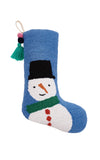 Peking Handicraft - Snowman Stocking With Pom Pom Tassel by Ampersand