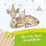 Camp Hollow - Deer Cake Topper