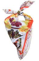 Hearth and Harrow - Butterfly Bandana - 100% Cotton - Pollinator Print - Floral