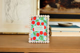 4x6 All around Daisy Edge Zinc Alloy Picture Frame