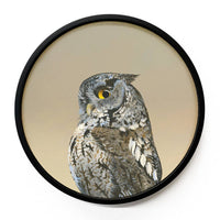 The Mincing Mockingbird - Screech Owl Wood Wall Art Decor