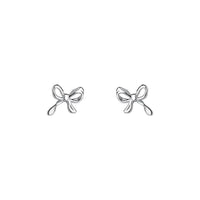Perimade & Co. LLC - Cute Bow Tie Bowknot Stud Earring in 925 Sterling Silver