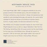 Frank Lloyd Wright Hoffman House Rug 500 Piece Puzzle with Shape,