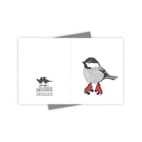 Burdock & Bramble - Roller Rink Chickadee Card