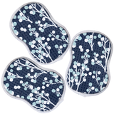 Once Again Home Co. - RE:usable Sponges (Set of 3) - Winter Fruit: Navy