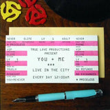 a. favorite design - Love Rock Ticket